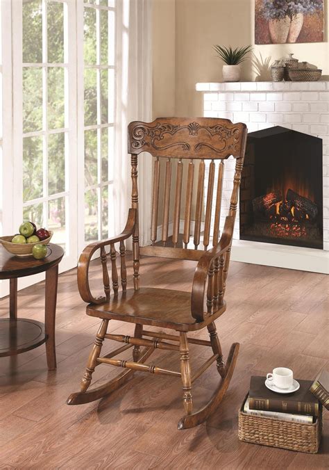 Download in under 30 seconds. 600175 Wooden Rocking Chair - 1StopBedrooms.