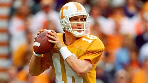 Manning Peyton Manning Best Quarterback Tennessee Volunteers Football