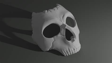 Stl File Ghost Mask Skull Call Of Duty 3d Print Model 👻・3d Printer