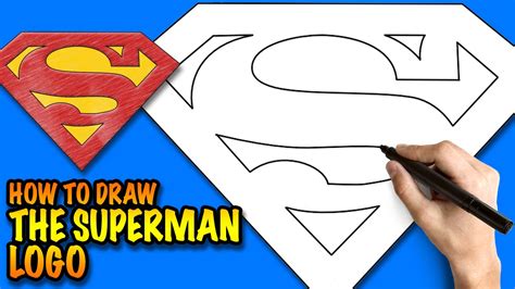 How To Draw The Superman Logo Easy Step By Step Drawing
