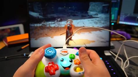 Streamer Mods Fisher Price Controller To Play Elden Ring