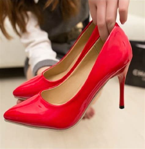 New 2015 Women Sexy Pointed Toe Red Bottom High Heels Women Shoes