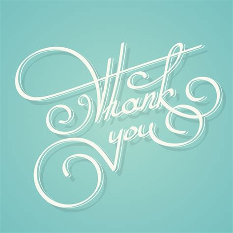 Premium Vector White Letters Thank You Background