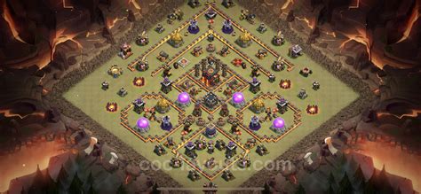 Best Anti 3 Stars War Base Th10 With Link Anti Everything Town Hall