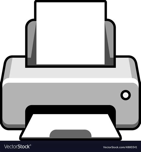 Realistic Printer Icon Royalty Free Vector Image