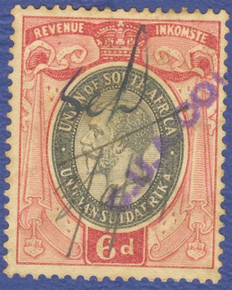 Union Of South Africa South Africa Union 1913 King George V Revenue