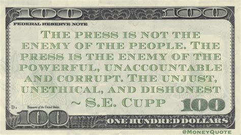 Se Cupp Press Enemy Of One Person Money Quotes Dailymoney Quotes Daily