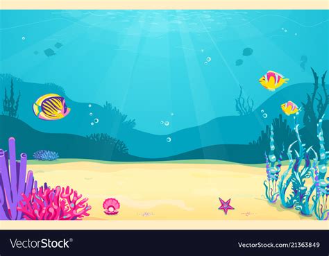Underwater Cartoon Background - Get yours from +1,000 possibilities