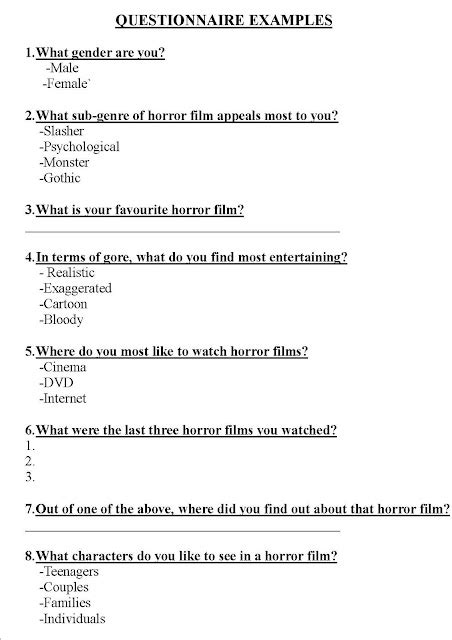 A2 Advanced Portfolio Audience Questionnaire Template