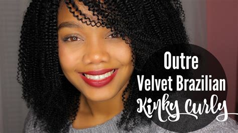 Fast & free shipping on many items! DIY Full Wig w/ Outre Velvet Brazilian Kinky Curly Hair ...