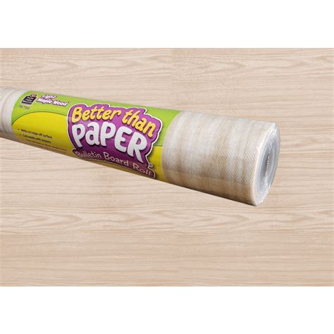 Light Maple Wood Better Than Paper Bulletin Board Roll Tcr77032