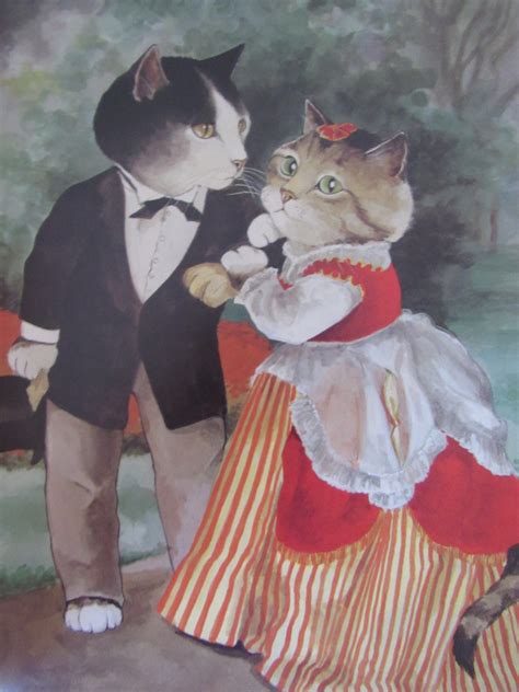 Cat Print Based On Renoirs The Engaged Couple 8 X 10 In
