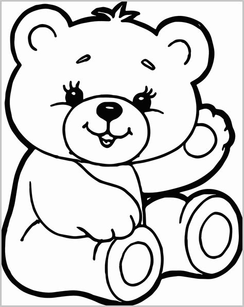 Super Cute Animal Coloring Pages For Kids In 2020 Teddy Bear Coloring