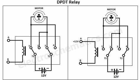 DPDT Relay: Overview and Application | ElectroSchematics.com