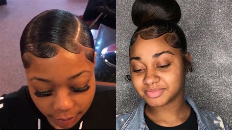 Slayed Hairstyles And Edges Compilation 💕😍😍 Part 2 Youtube