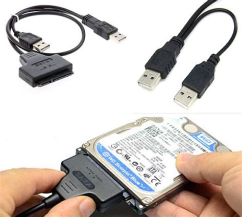 Usb 20 To Sata 715 22 Pin Adapter Cable For 25inch Hdd Laptop Hard
