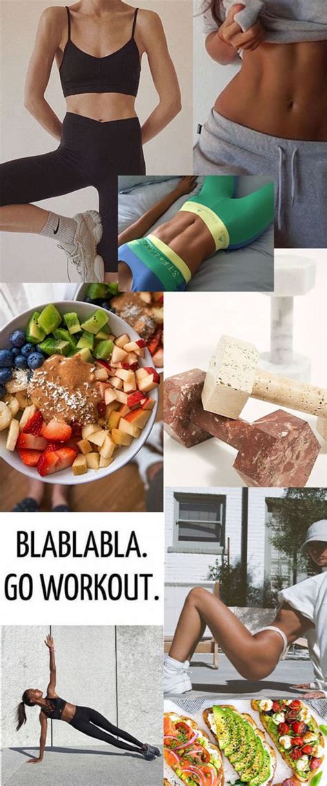 Fitness Mood Board Healthy Mood Healthy Lifestyle Inspiration Workout Aesthetic