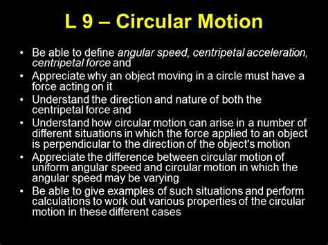 L 9 Circular Motion Be Able To