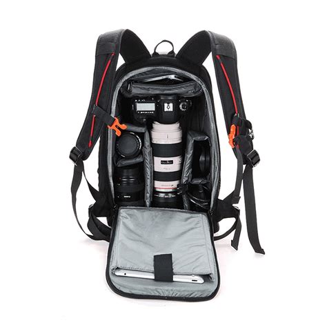 Waterproof Functional Dslr Backpack Camera Video Bag Padded Camera
