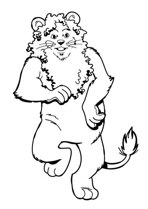 The Lion From Wizard Of Oz Coloring Coloring Pages