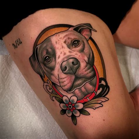 Dog Portrait Tattoo By Dave Wah At Stay Humble Tattoo Company In