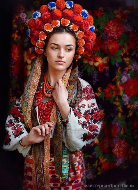 Belarus Ukraine Russia Ukrainian Women Portrait Traditional