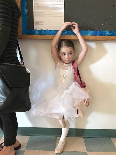 My Little Ballerina Leaving Dress Rehearsal For Her First Recital R Aww