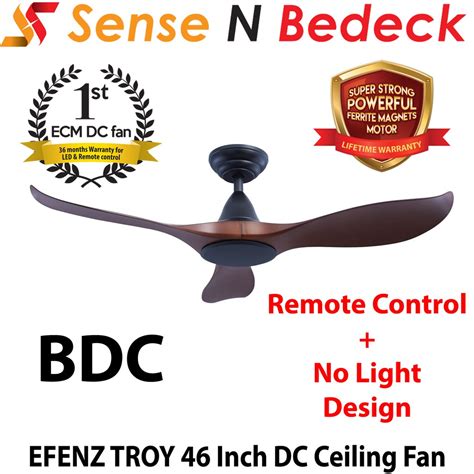 Kawakita electric company commonly knows as kdk, a global leader in manufacturing electric fans. EFENZ TROY 46 Inch DC Motor Ceiling Fans with No Light ...