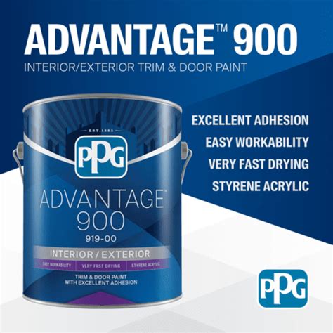 Ppg Advantage 900 Interiorexterior Professional Quality Paint