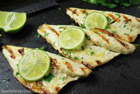 Easy Garlic Lime Grilled Sea Bass Amee S Savory Dish