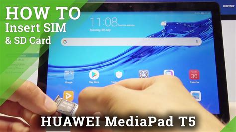 How To Insert Sim And Sd Card In Huawei Mediapad T5 Sim And Sd