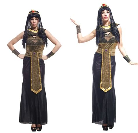 Halloween Exotic Egyptian Pharaoh Costumes Adult Women Cleopatra Princess Cosplay Masquerade
