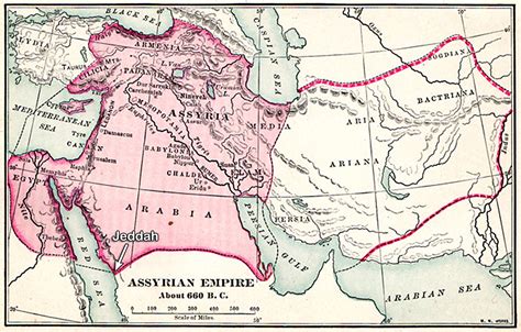 Assyrian Empire Map Bc Maps