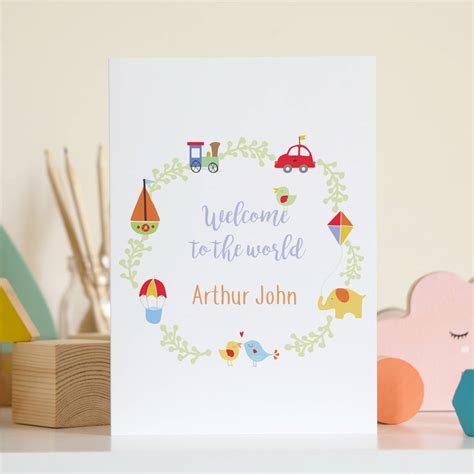 Check spelling or type a new query. Bright Personalised 'new Baby Congratulations' Card By Rosefinch Studio | notonthehighstreet.com