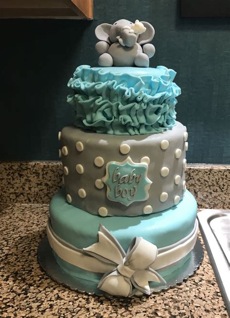 We have lotsof boy baby shower cupcake ideas for you to decide on. Elephant Baby Shower Cake - CakeCentral.com