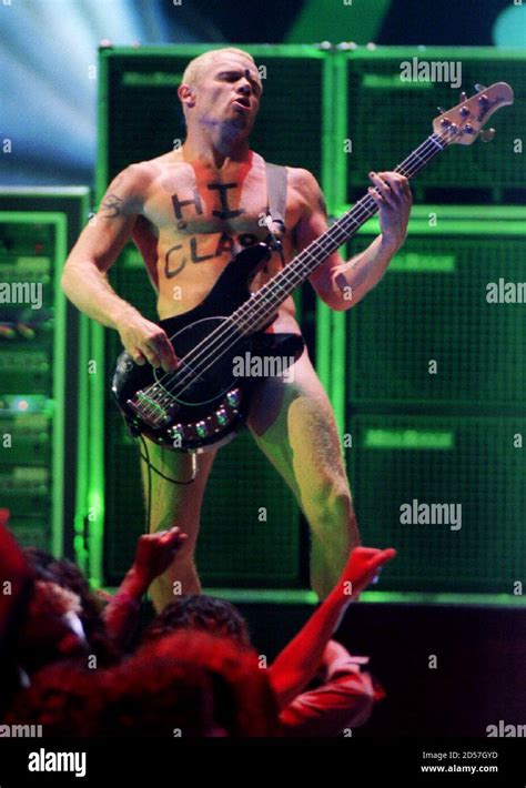 Bassist Flea Of The Band Red Hot Chili Peppers Performs At The Mtv