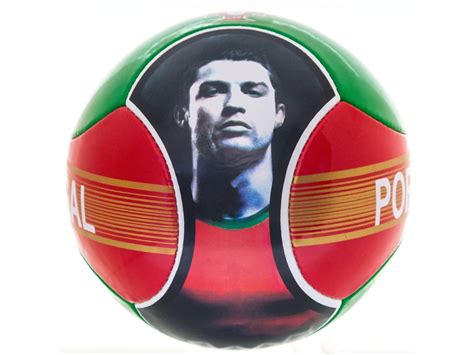 Soccer Ball Cristiano Ronaldo Cr7 Portugal 6 Panels Red Green Official
