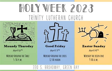 Holy Week Trinity Lutheran Green Bay
