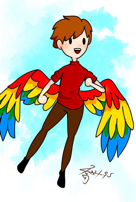 I Really Love The Design That Grian With Pesky Bird Wings So I Draw