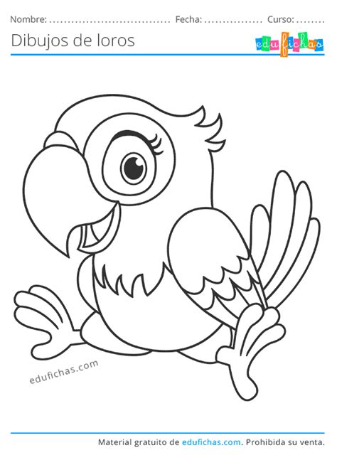 Dibujos De Loros Para Colorear Gratis Descargar Ahora En Pdf