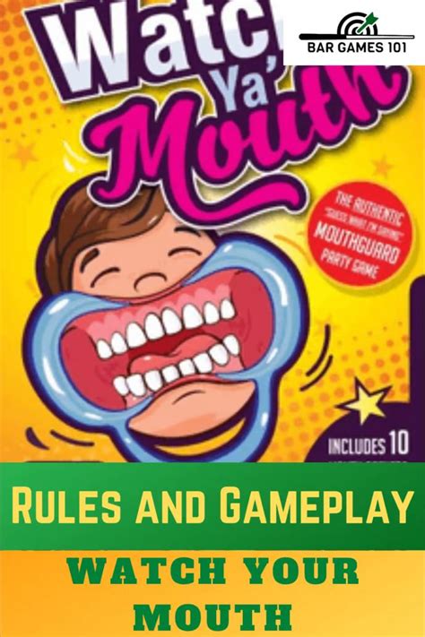 Watch Your Mouth Game Rules And How To Play Mouth Game Funny Mouth