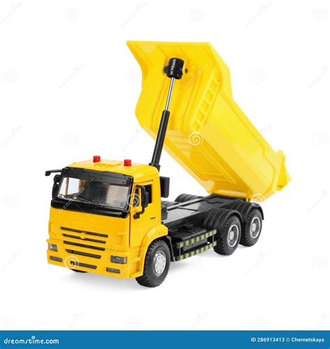 Yellow Truck Isolated On White Children S Toy Stock Image Image Of