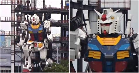 Japans 60 Foot 25 Ton Gundam Robot Moves For The First Time