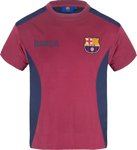 Fc Barcelona Boys T Shirt Poly Training Kit Kids Official Football T