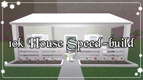 Bloxburg 10k House Speed Build Youtube