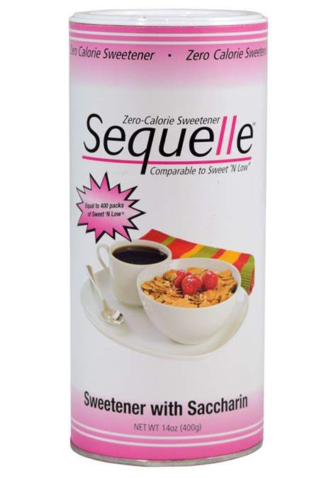 Sequelle Pink Sweetener With Saccharin Hill And Brooks Coffee And Tea