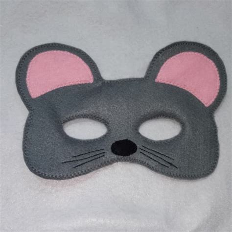 Jual Topeng Hewan Tikus Mouse Felt Mask Kostum Pesta Karnaval Drama