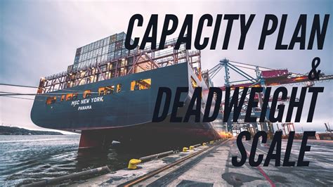 What Is A Capacity Plan How To Use Capacity Plan And Deadweight Scale