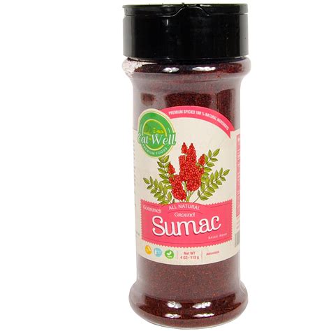 Eat Well Premium Food Sumac Spice Powder 4 Oz 113 G Ground Sumac Berries Turkish Sumac