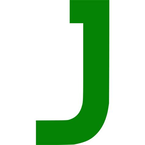 Green Letter J Icon Free Green Letter Icons